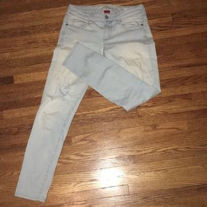 white washed jeans